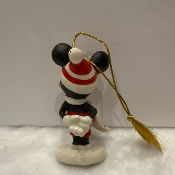 Lenox Disney Mickey and Minnie Mouse 24k Gold Accents Christmas Ornament - Picture 10 of 14